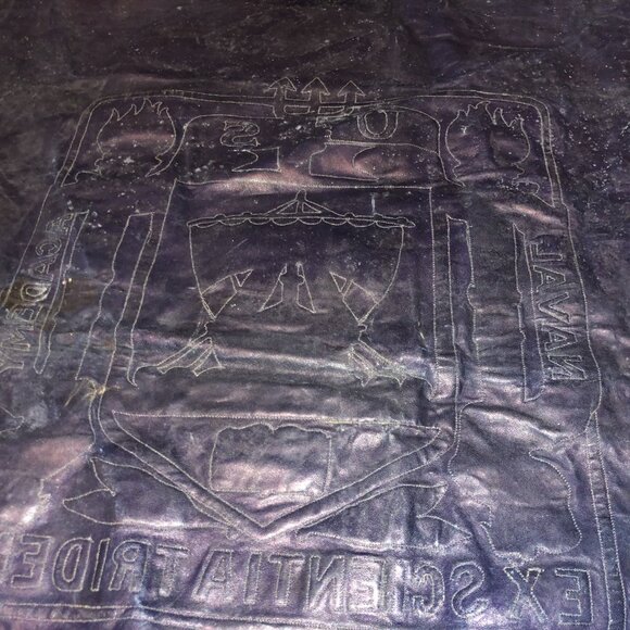 U.S. Naval Academy Dyed Leather Pennant Circa 1930’s - Picture 9 of 9